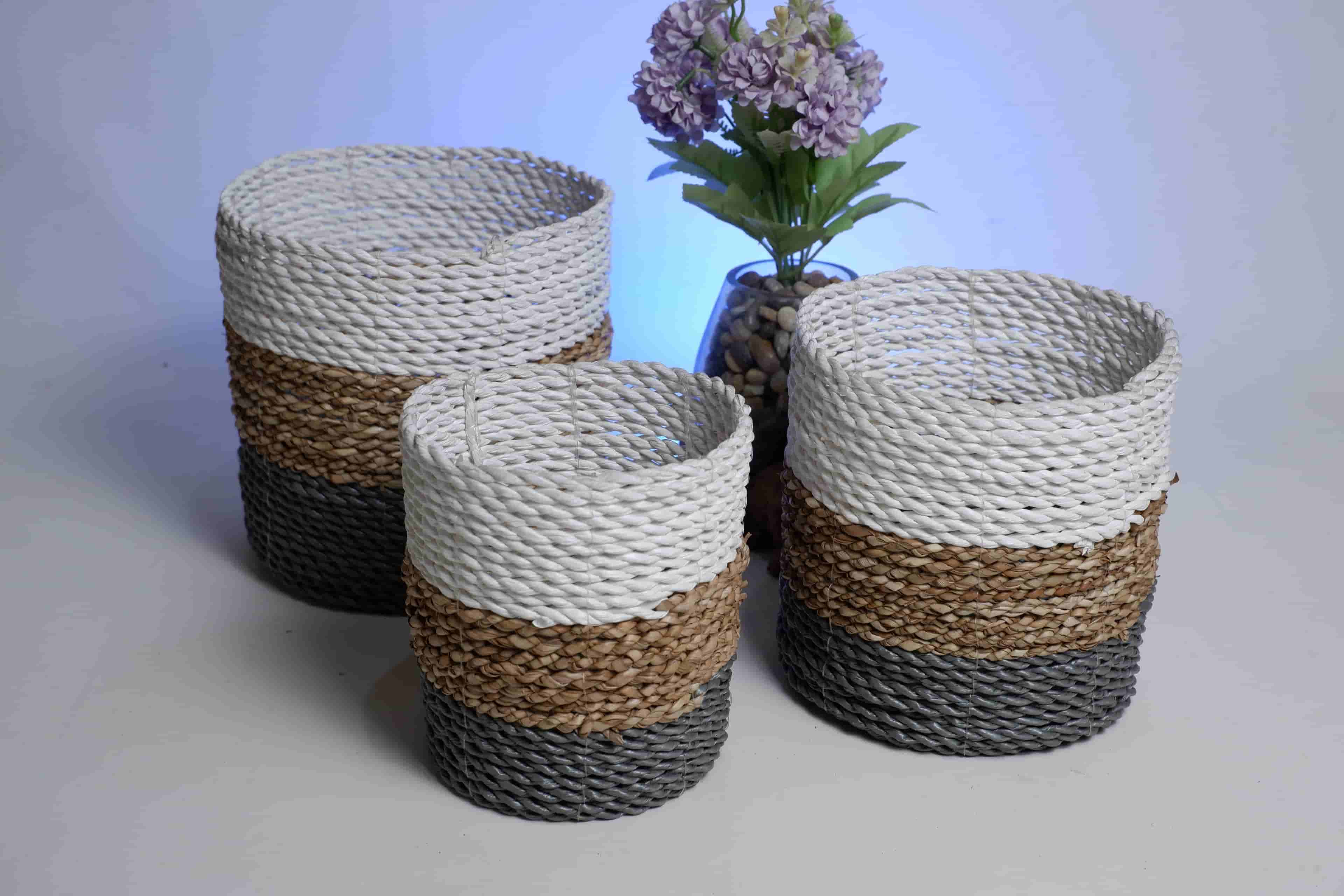 Tri-Stripe Planter Baskets
